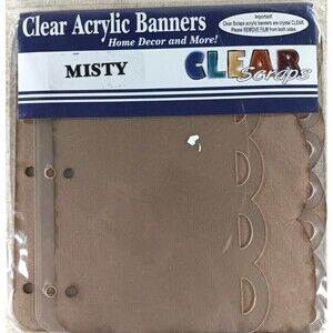 NEW Clear Acrylic Banners Misty Home Decor and More! by Clear Scraps